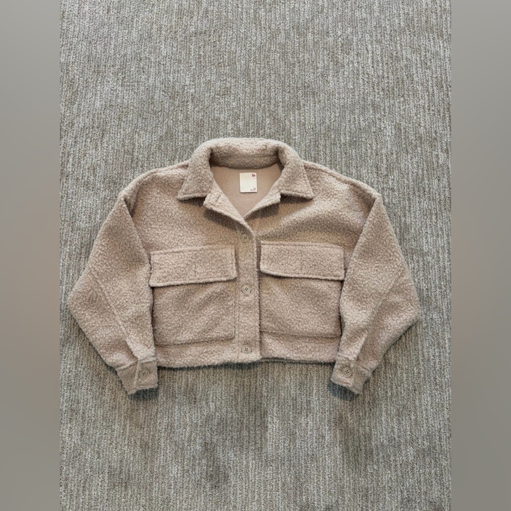 SO Cropped Sherpa Jacket
